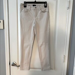 NYDJ Cream Ankle Cropped Jeans